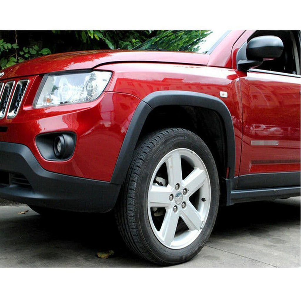10PCS Wheels Fender Flares Cover Protector Molding for Jeep Compass 2011-2018