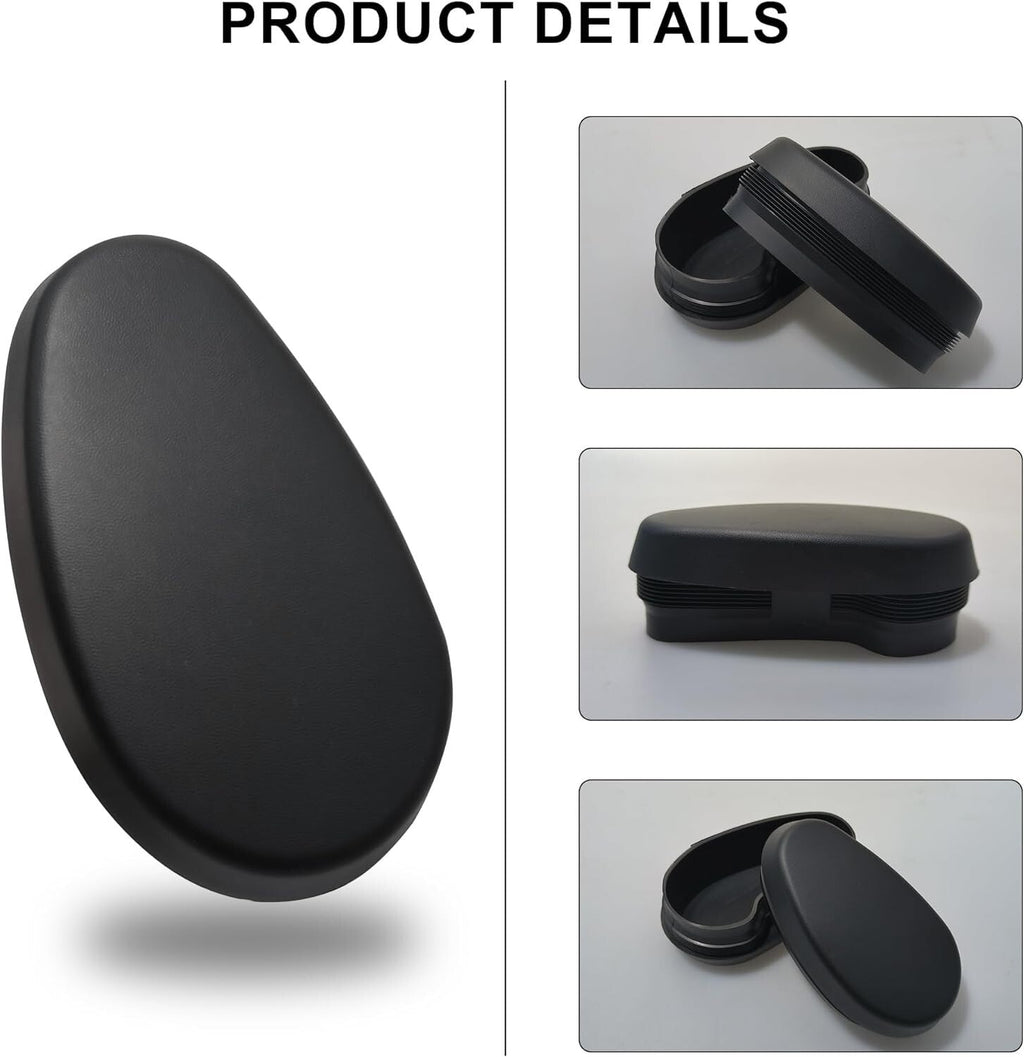 2x End Caps Bar Side Step Black For 2009-2017 Dodge Ram 1500-3500 New 68044463AB