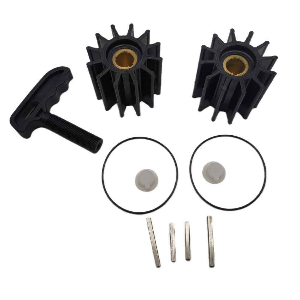 2pcs Impeller Kits w/ Puller Sherwood 17000K Cummins 3802444 Caterpillar 1W5664