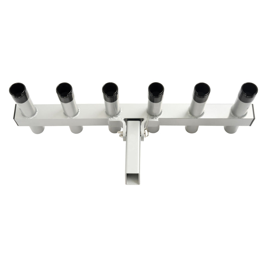 Hitch Mount Fishing Rod Holder 6 Pole For 2" Hitch Receiver Truck Rod Rack