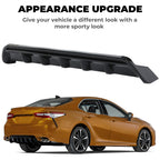 For Toyota Camry SE XSE 2018-2023 Shark Fin Rear Bumper Diffuser Glossy Black