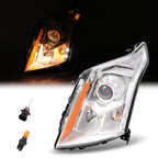 Left Driver Side Projector Headlight Lamp Clear For Cadillac SRX 2010-2016 DOT