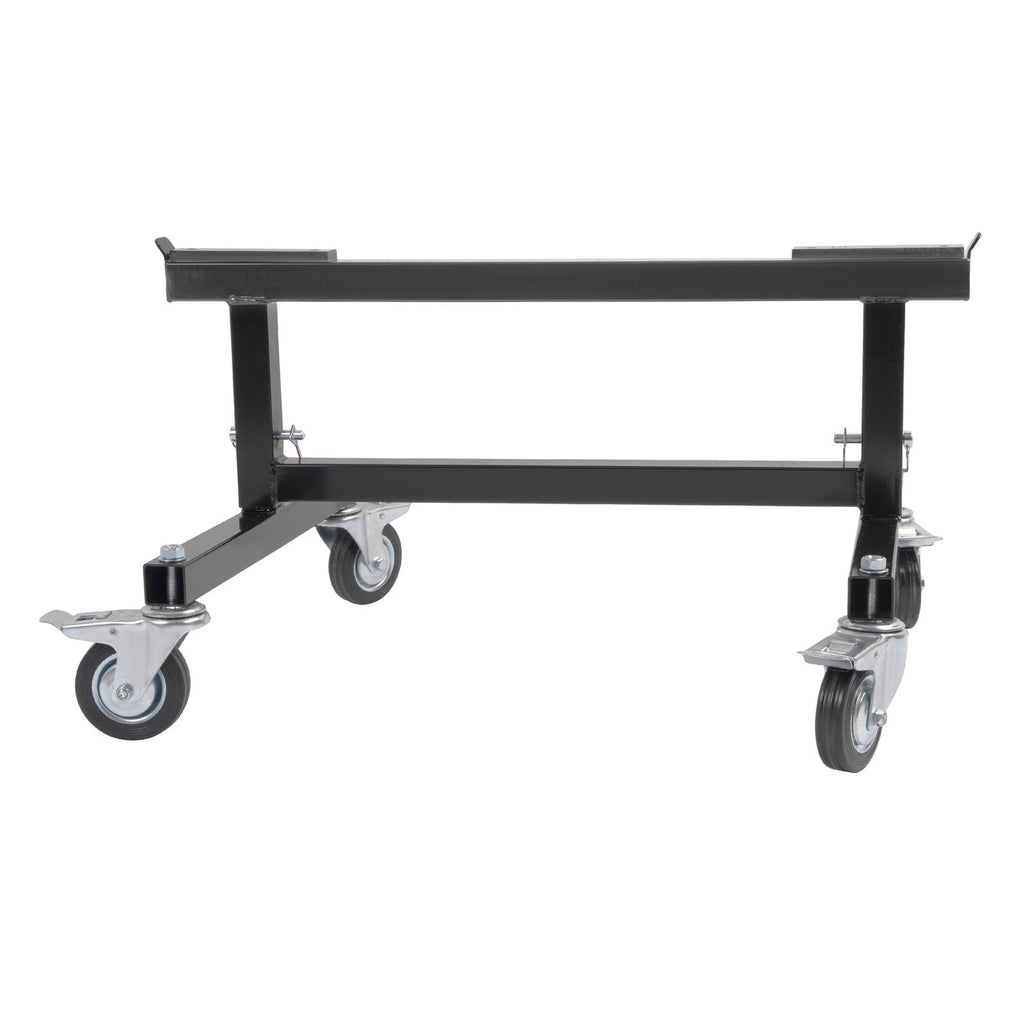 2PCS 16-20in Adjustable Chassis Stand Sprint Midget Car Locking Casters Black