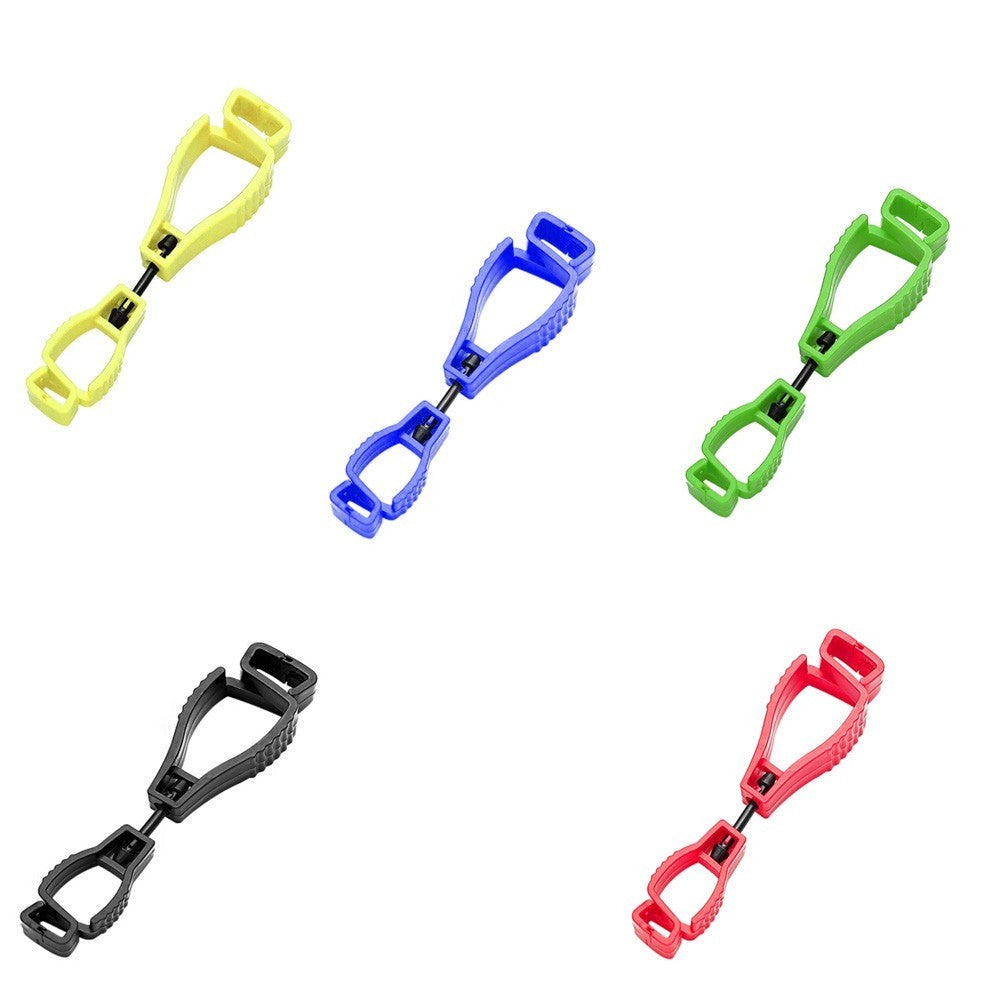 5PC Safety Glove Clip Holder Asst. Color Hanger Labor Work Clamp Grabber Catcher