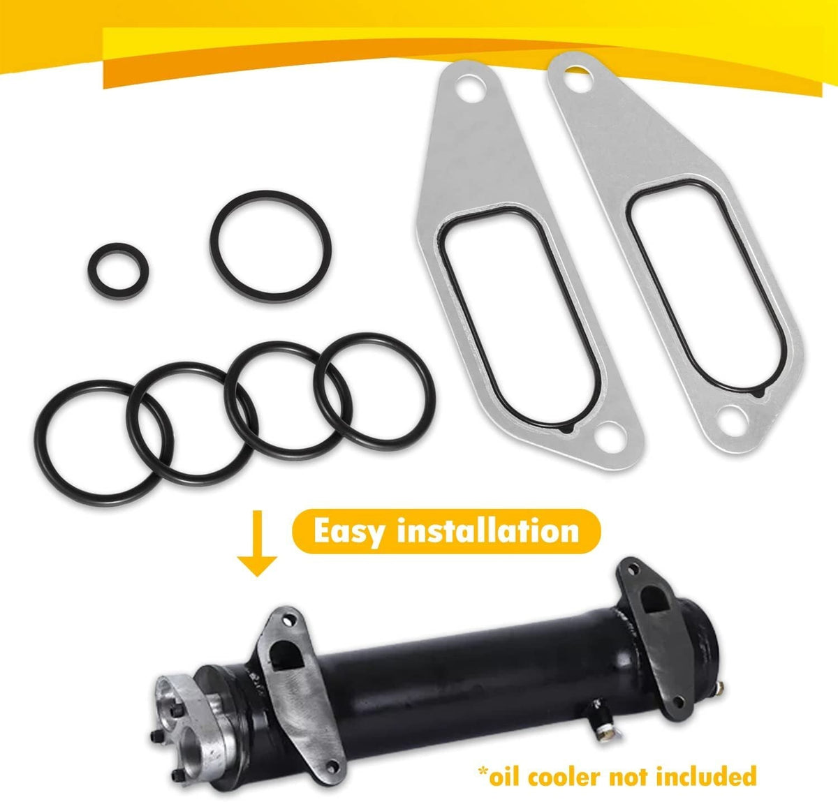431327 Oil Cooler Mounting Kit Gasket O-Rings for DT466 DT360 Engine #675513C1