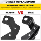Fog Light Lamp Bracket Steel Pair for Dodge Ram 1500 2500 3500 Truck Pickup
