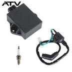 For Polaris Hawkeye 300 2x4 4x4 2007 New CDI BOX Ignition Coil Spark Plug