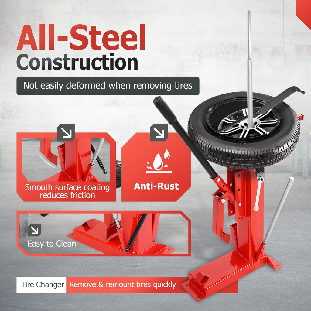 Multifunctional Manual Hand Tire Changer For 4" to 16.5" Tire ATV Truck Wheel
