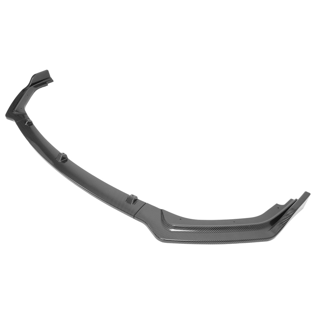 Carbon Fiber Color Front Bumper Lip Splitter For 2018-24 Infiniti Q50 Luxe Base