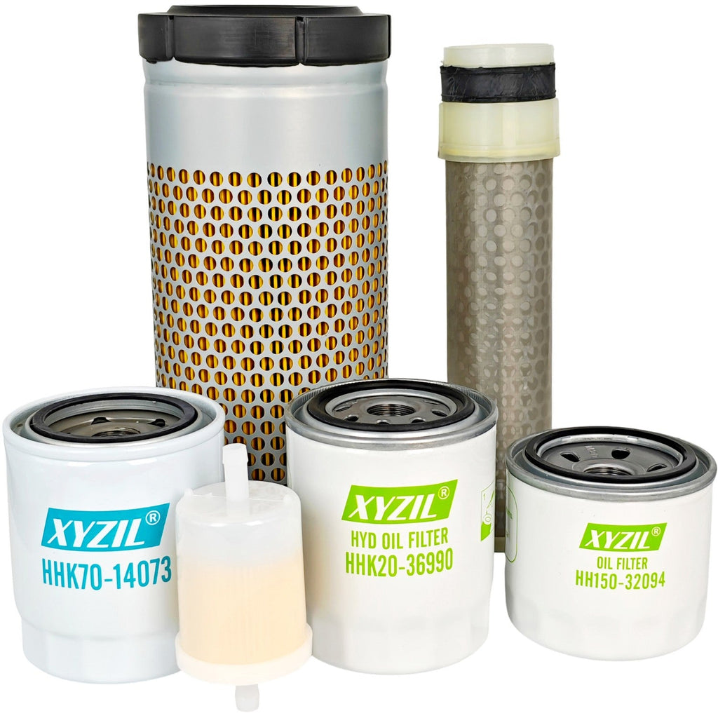 Service Filter Set Fit Kubota RTV1140CPX Primary Secondary Air HYD Oil Filter