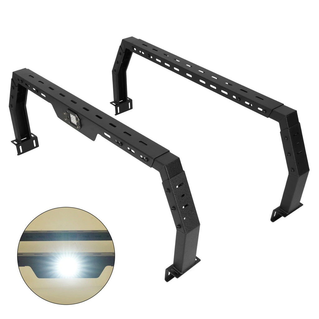LED Truck Bed Rack For Ford F150 Frontier Silverado1500 Sierra Colorado Ram 1500