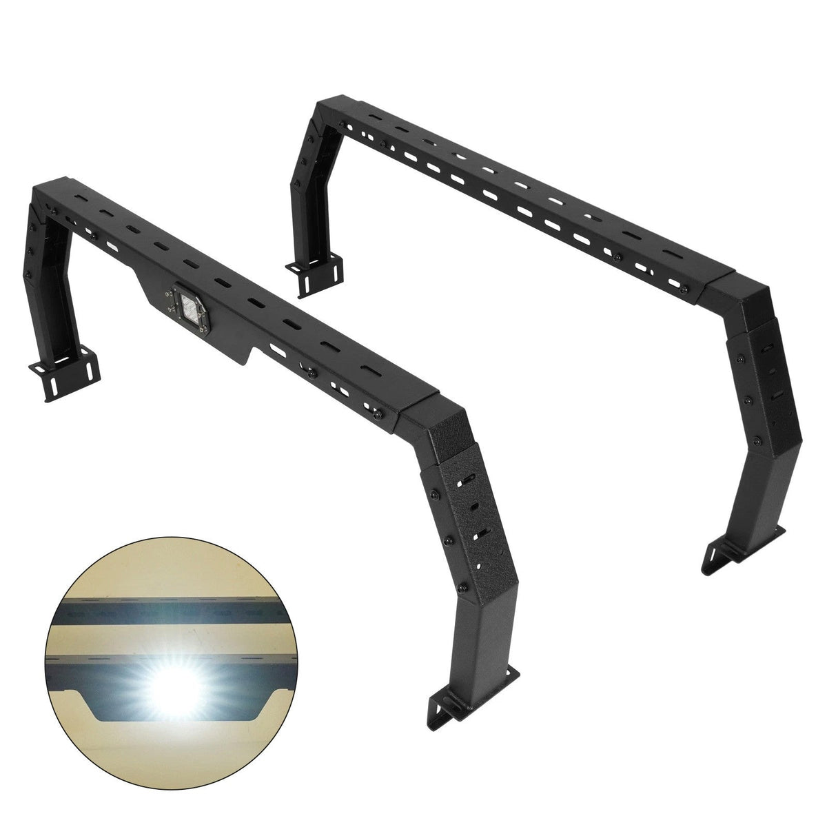 LED Truck Bed Rack For Ford F150 Frontier Silverado1500 Sierra Colorado Ram 1500
