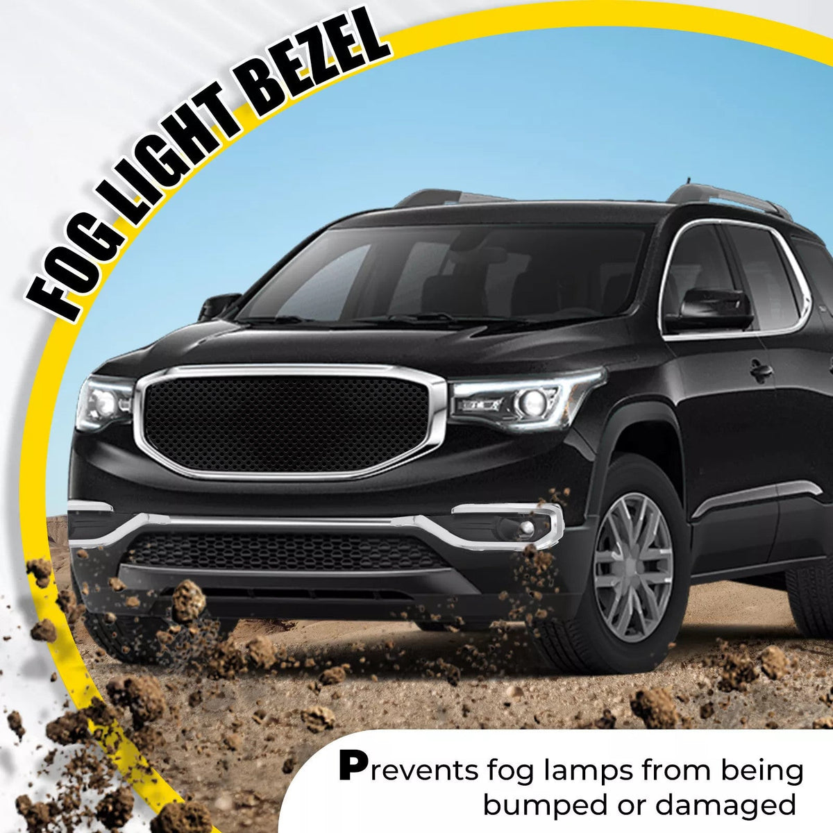 For GMC Acadia 2017-2019 Fog Light Trim Bezel Chrome Driver Side #GM1038209