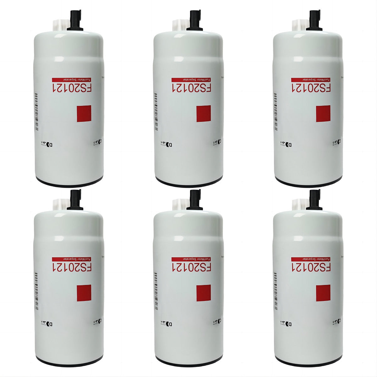 6 Pcs Fuel Water Separator Filter Fits for Cummins L9 B6.7 FS20121