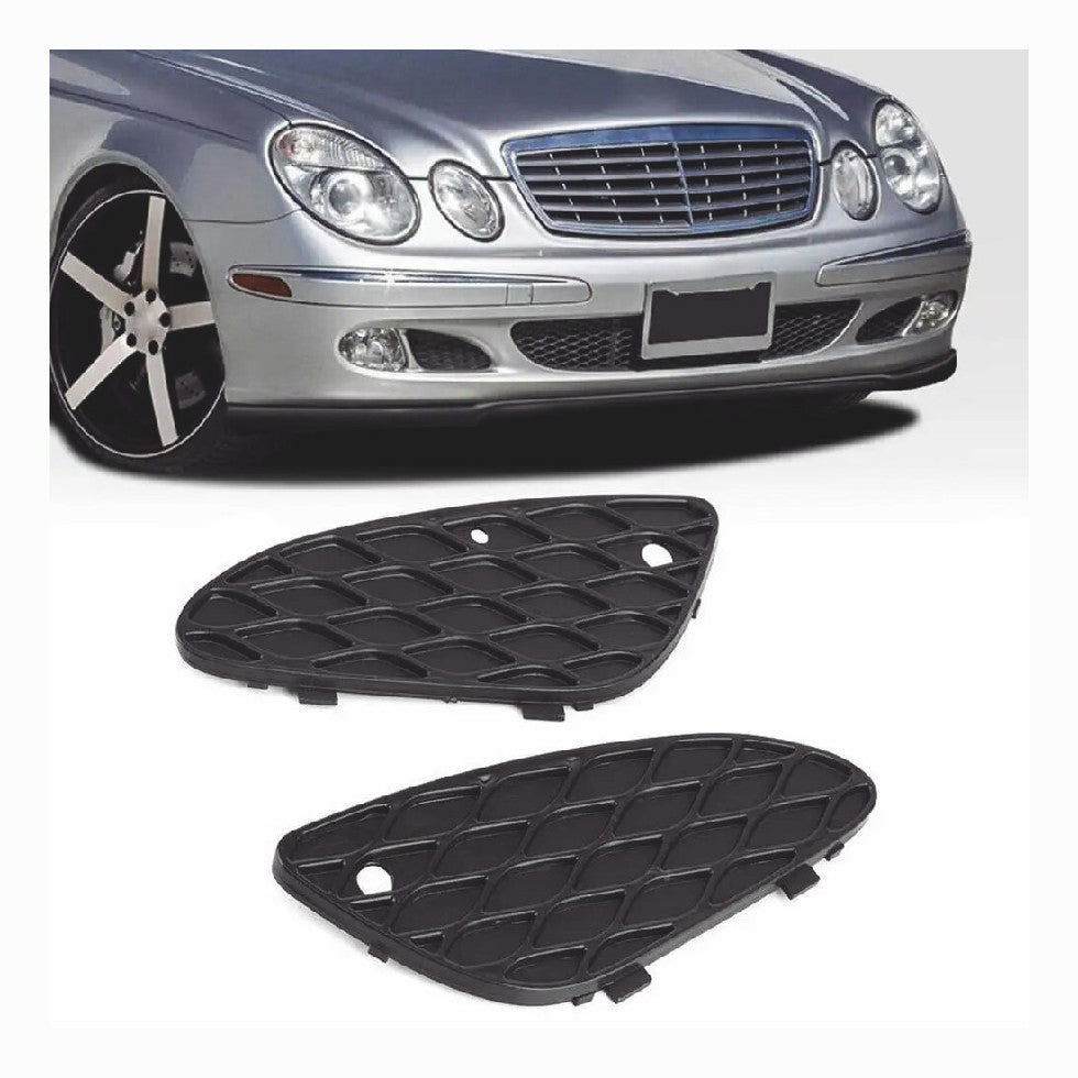 Pair Front Bumper Lower Cover Grille Left& Right for Mercedes W211 E-class E320