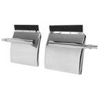 Stainless Quarter Fender Kit Semi Truck W/Tubes and Bracket 24" x 24" Universal