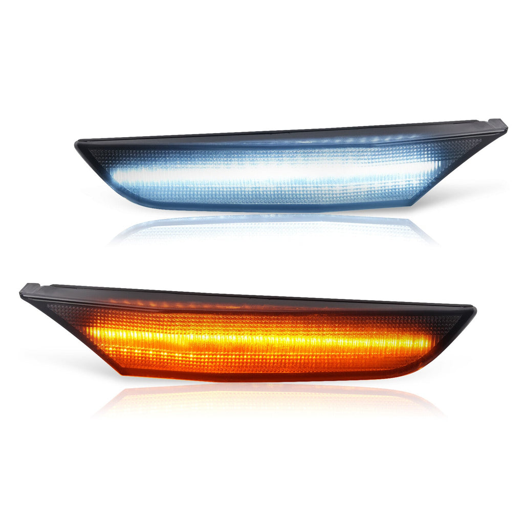 2PCS LED Side Marker Lights Left&Right Smoke For Infiniti G35 Sedan 2001-2006