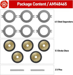 AM148465 Wet Brake Disk Kit for John Deere Gator XUV 625 825 835 855 865 Vehicle