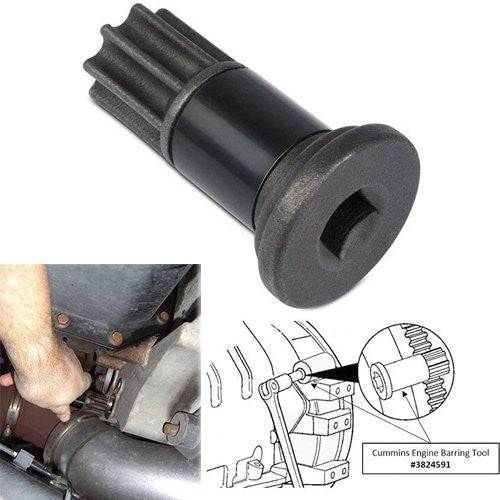Engine Barring Tool for Cummins B/C Series & Dodge Pickup 3.9L, 5.9L, 6.7L, 8.3L