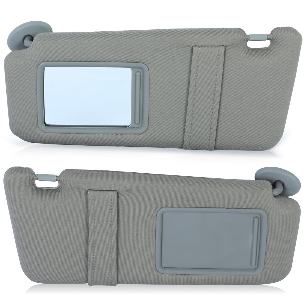Pair Sun Visor Left & Right Side With Sunroof Gray For Toyota Camry 2007-2011
