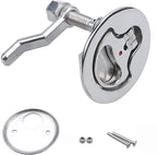 Boat Cam Latch, 316 Stainless Steel Marine Hatch Pull with Back Plate, Screws