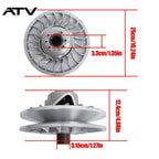 Secondary Clutch 17-23 For Can-Am Maverick X3 Turbo R & RR RS DS MAX MR RC X