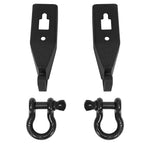 2pcs Front Tow Hook Shackle Mount Kit w/Hardware For Ford F150 F-150 2009-2023