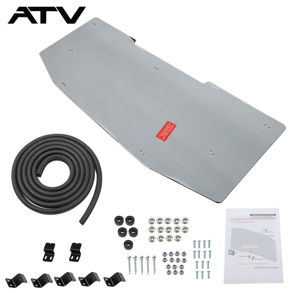 Rear Tinted Windshield Durable For Can-Am For Defender HD5 HD8 HD10 2016-2023