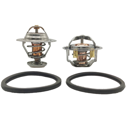 185°F & 180°F Degree Thermostat Front & Rear Kit Pair Fit for GM Pickup Duramax