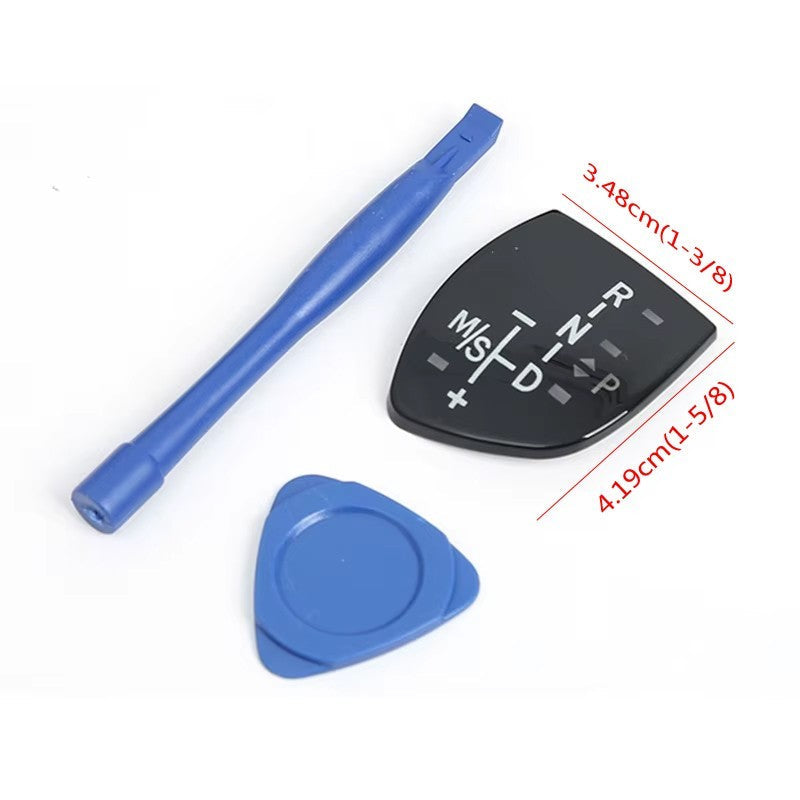 Black Gear Shifter Knob Panel Cover Sticker Trim For BMW F01 F10 F15 F30 F35 F18