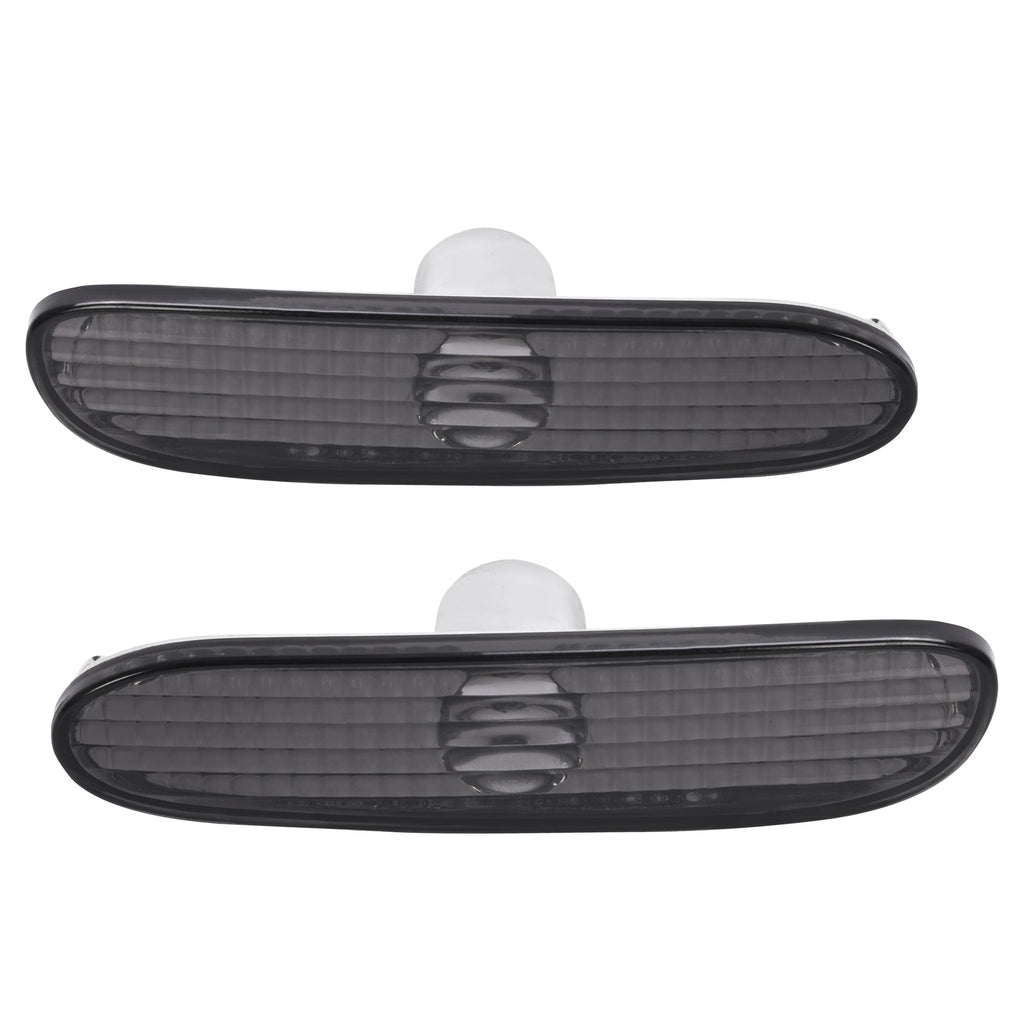 Pair Front Smoke Bumper Side Marker Lights Lamp For Dodge Neon 2000-2005 LH & RH