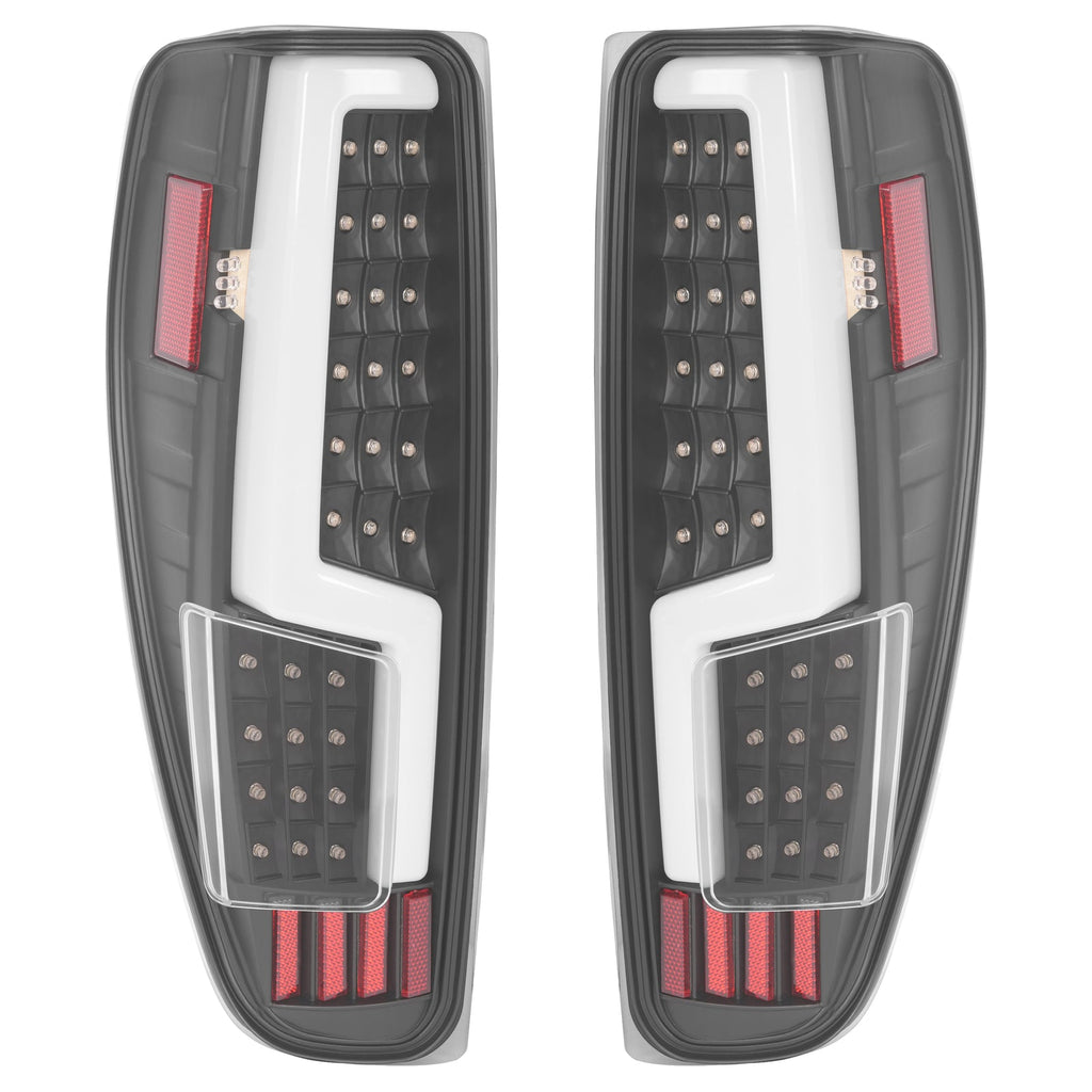 Black For 2004-2012 Chevy Colorado GMC Canyon LED Tube Tail Lights Brake Lamps