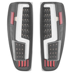 Black For 2004-2012 Chevy Colorado GMC Canyon LED Tube Tail Lights Brake Lamps