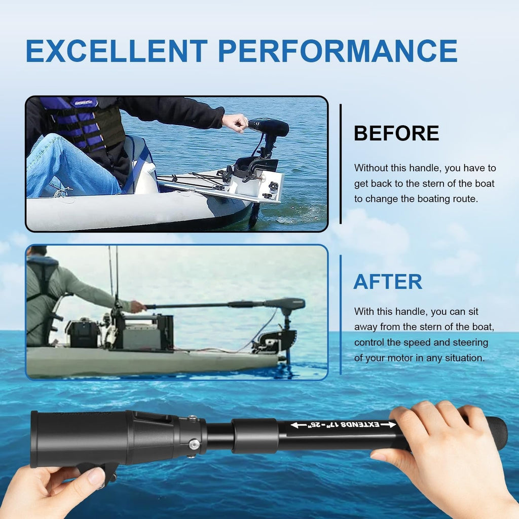 1854107 Trolling Motor Telescoping Extension Handle MKA-43 - Extends 17" to 25"