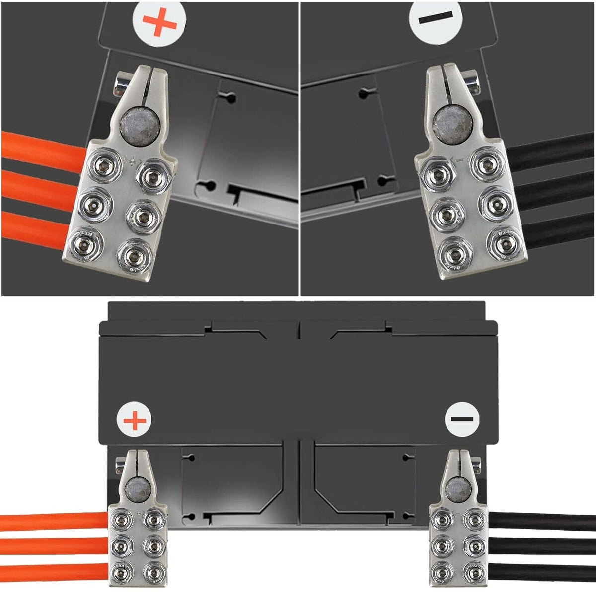 Battery Terminal Connectors, 12-Way Battery Terminal Clamps,  Battery Terminals