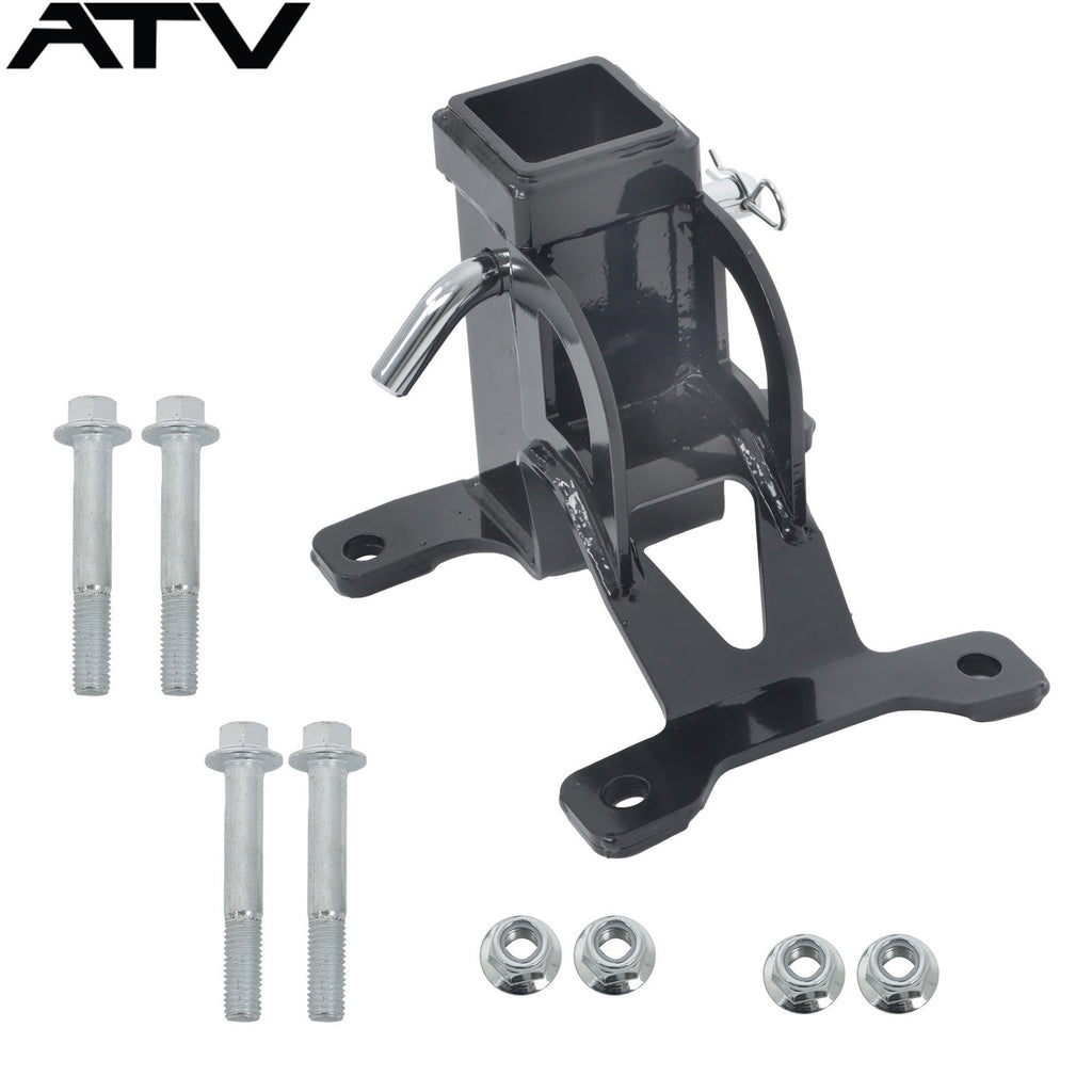 Black UTV 2'' Rear Receiver Tow Hitch For Polaris RZR PRO XP 4 years 2020+ Steel
