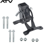 Black UTV 2'' Rear Receiver Tow Hitch For Polaris RZR PRO XP 4 years 2020+ Steel
