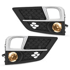 For Honda Odyssey 2018-2020 Bumper Fog Lights Lamps & Bezel Set W/Chrome Trim