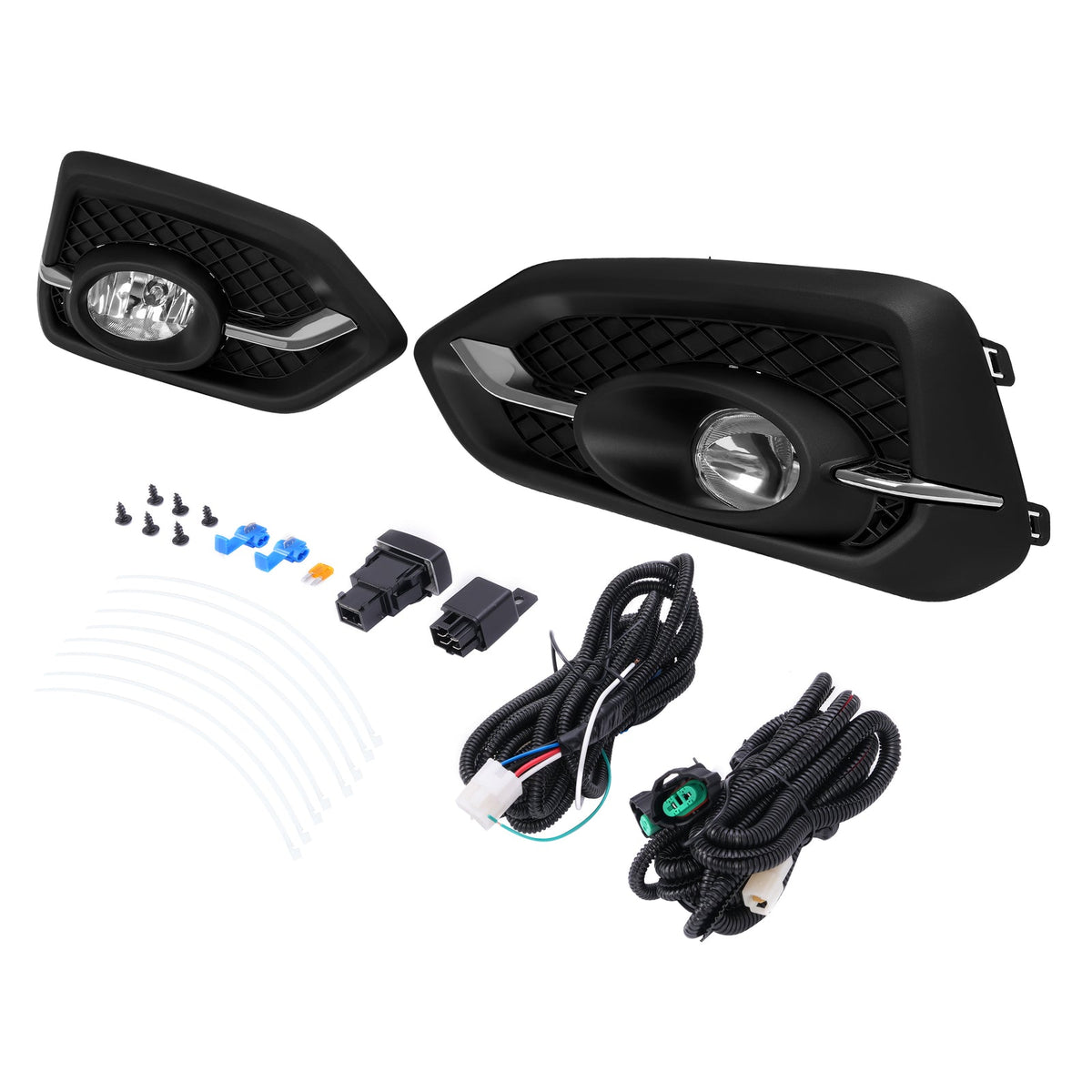 Fog Lights For Honda Civic Coupe 2Dr 2014-2015 Bumper Lamps w/Wiring+Bulbs 14-15