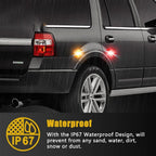 For 1999-2010 Ford F350 F450 Amber/Red Side Fender Marker Dually Bed LED Light