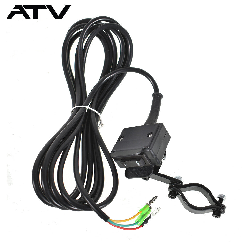 12V Solenoid Relay Contactor and Winch Rocker Thumb Switch Combo Set for ATV