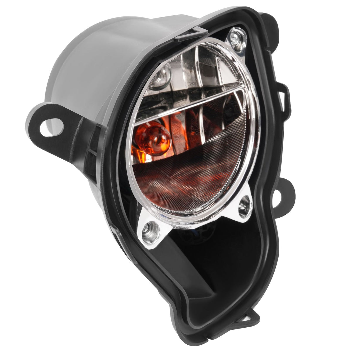 For Fiat 500 2012-2017 Turn Signal Light Left w/Bulb& Chrome Trim Parking Lamp