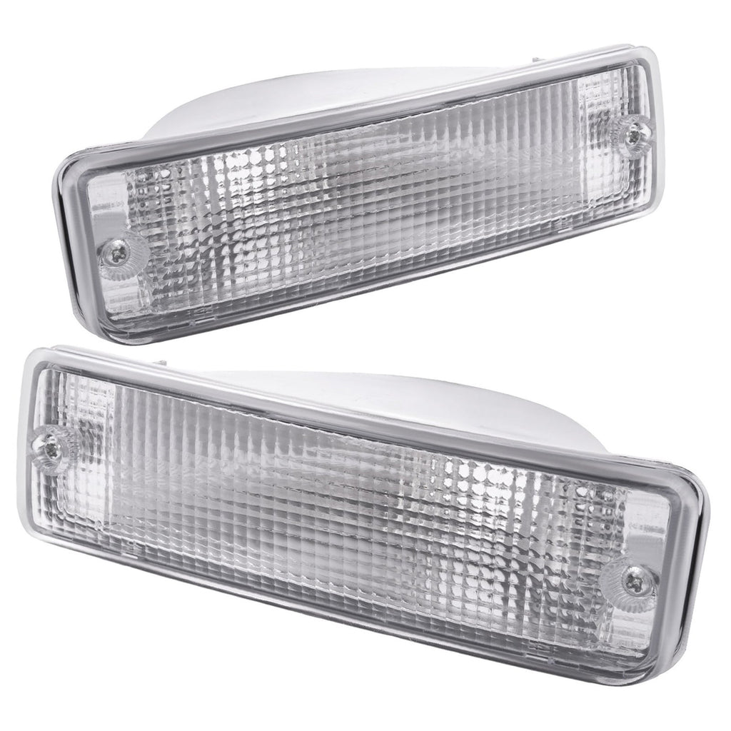 Clear Corner Lights + Bumper Signal Lights For 1992-1995 Toyota Pickup 2WD