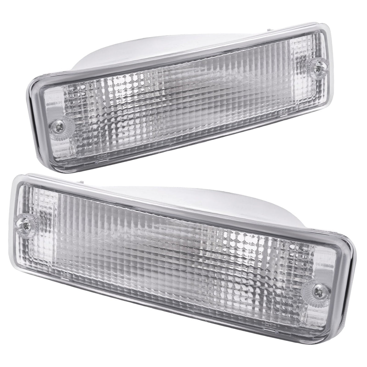 Clear Corner Lights + Bumper Signal Lights For 1992-1995 Toyota Pickup 2WD