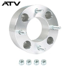 Wheel Spacers For Honda 4x110 2" 74mm Hub Bore M10x1.25 Studs 2Pcs Silver