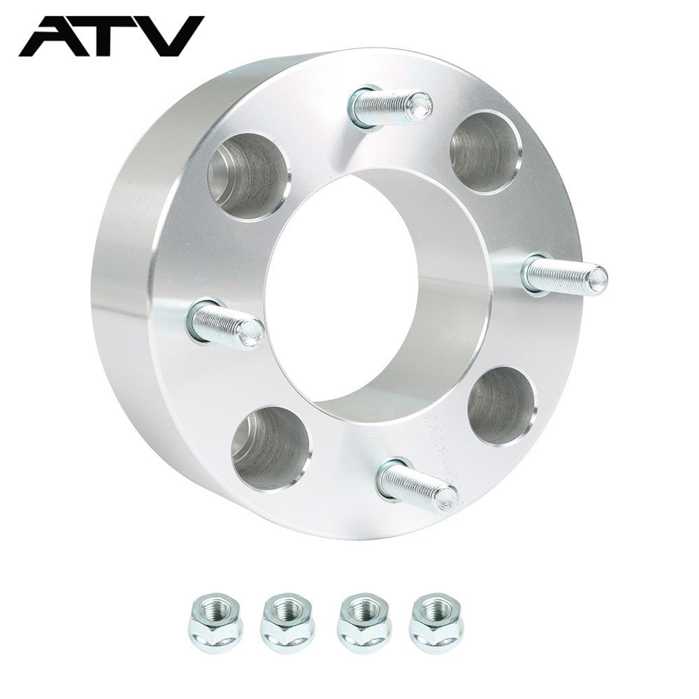 Wheel Spacers For Honda 4x110 2" 74mm Hub Bore M10x1.25 Studs 2Pcs Silver