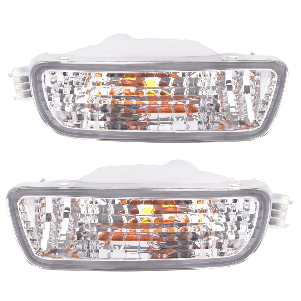 Pair Bumper Turn Signal Lights For Toyota Tacoma 2001-2004 Driver+Passenger Side