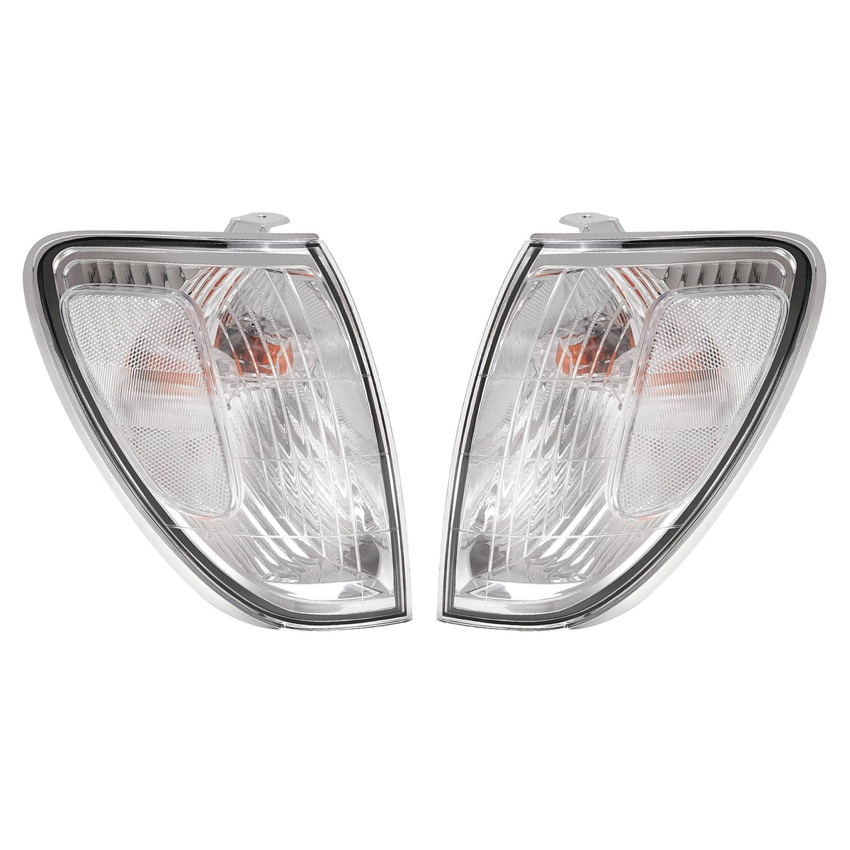 Pair For Toyota Land Cruiser 1998-2004 Front Corner Lights Lamps Clear W/bulbs