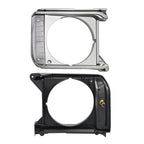 Gray Headlight Bezel Headlight Door Set For Toyota Pickup RWD 79-81 # 8161089105