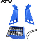 Blue Exterior Cover Radiator Grill plus Tank Side Shield For Yamaha Banshee 350